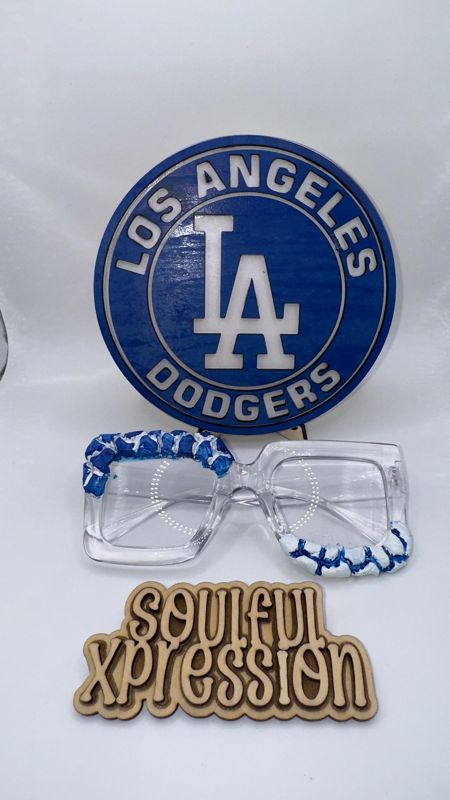 Bleed Blue” – Los Angeles Dodgers Inspired Hand-Painted Glasses | Soulful Xpression Exclusive