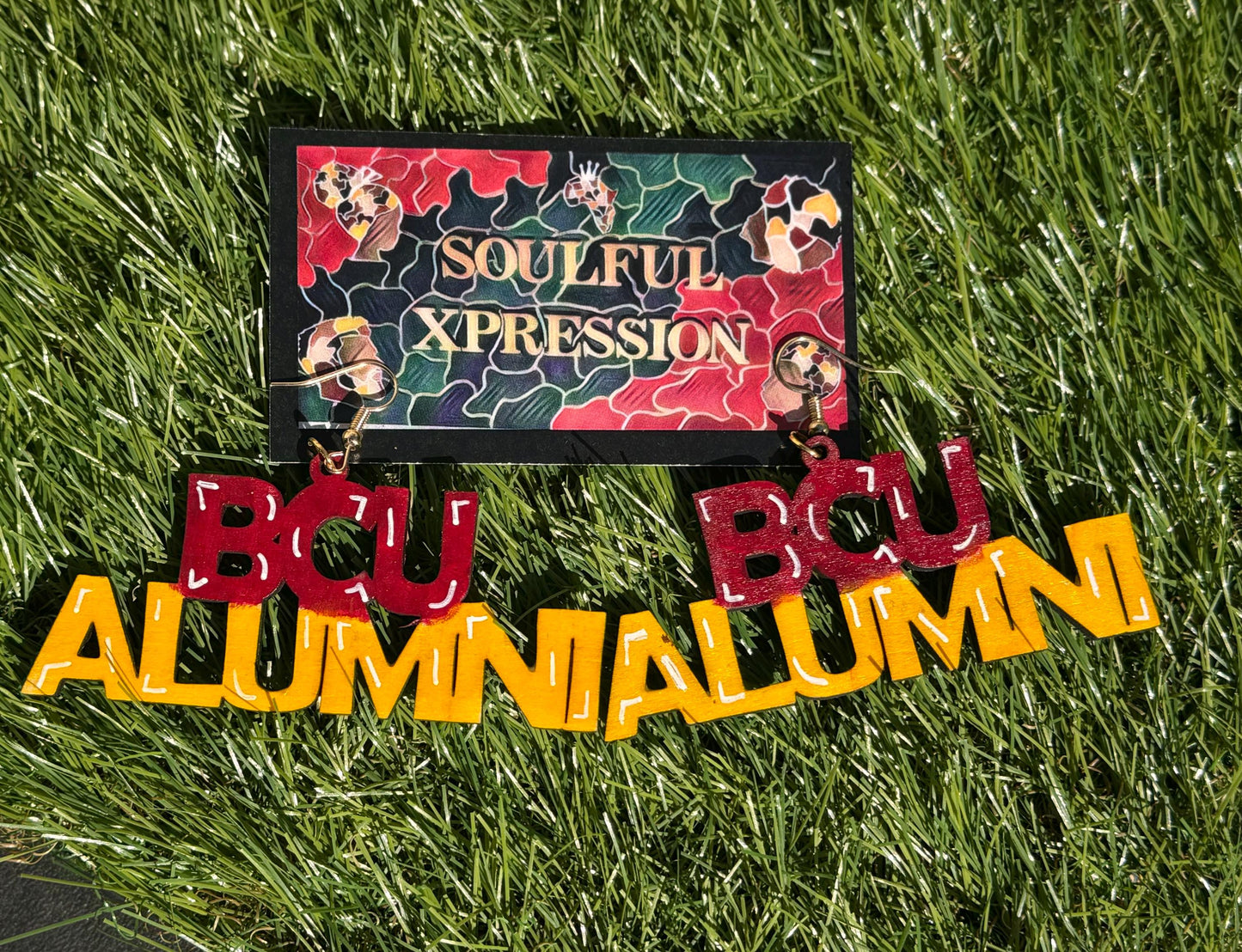 Hand-Painted Bethune Cookman Earrings Show Your Wildcat Spirit with Unique BCU & BCC Designs b