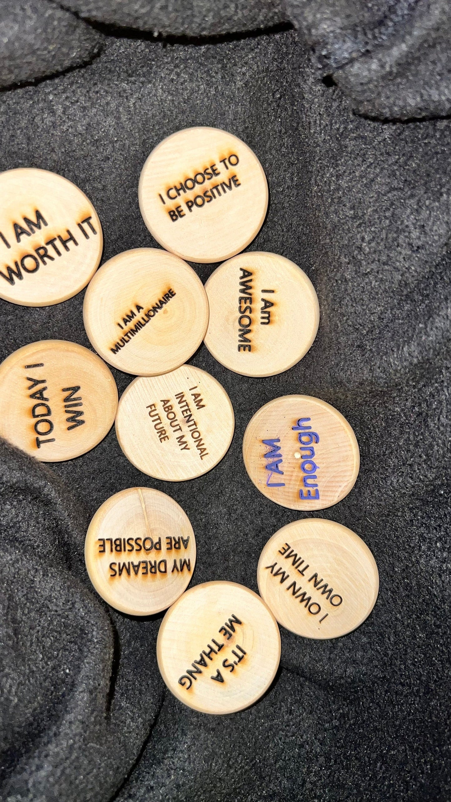 Customizable Daily Affirmation Tokens Set