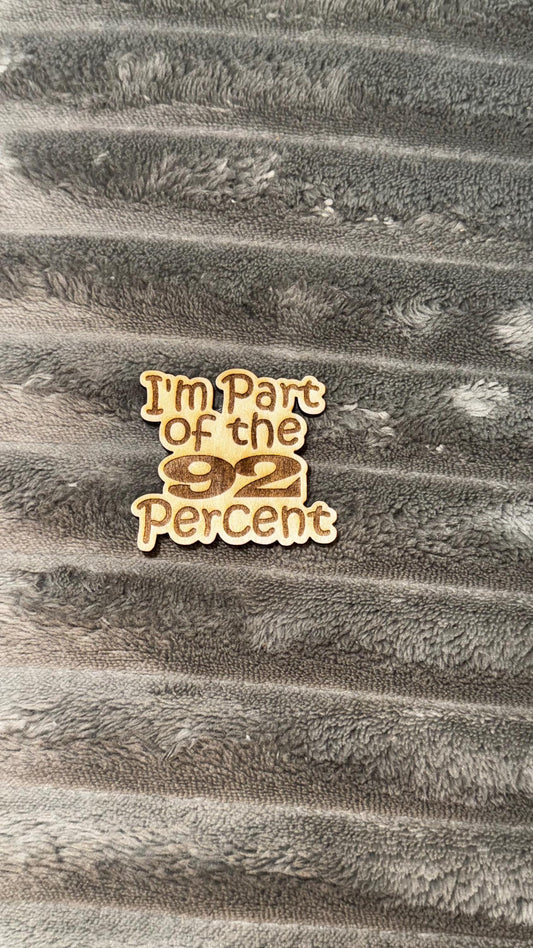 Minding My Black Business Wooden Pin 2025-2029 – Afrocentric Pride Accessory with Rubber Clutch Backing