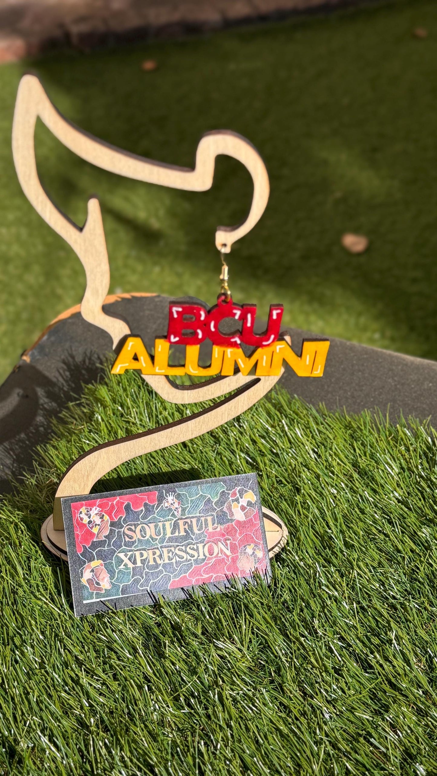 Hand-Painted Bethune Cookman Earrings Show Your Wildcat Spirit with Unique BCU & BCC Designs b