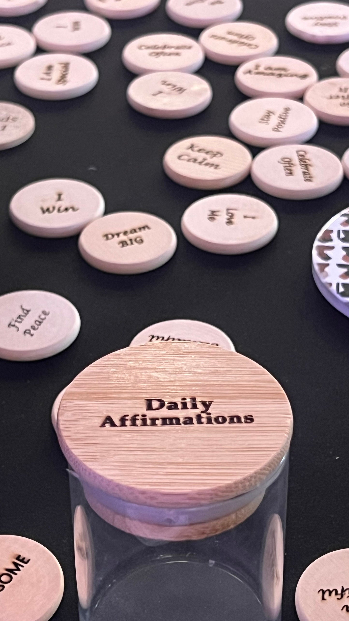 Customizable Daily Affirmation Tokens Set