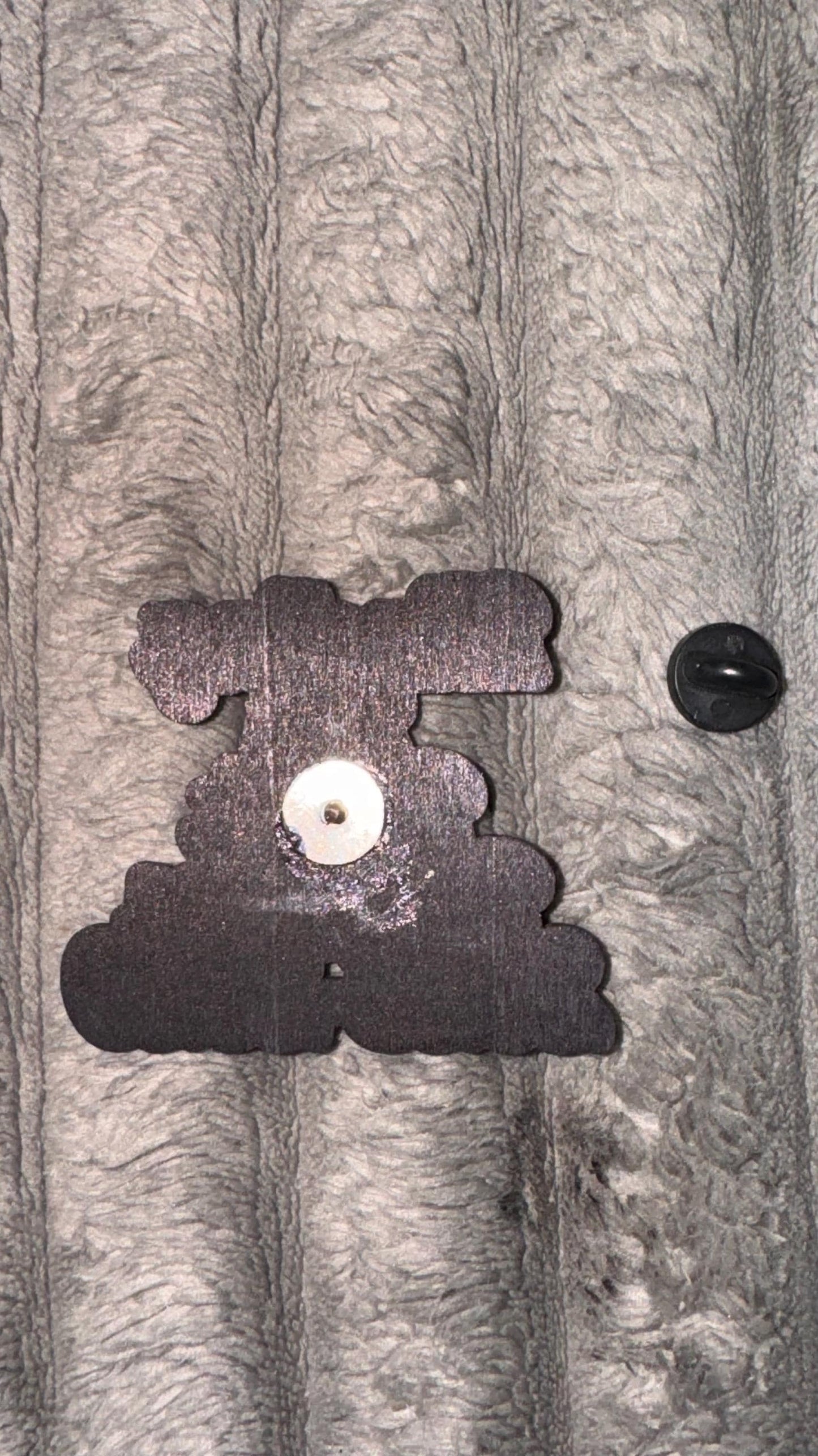 Ninety two percent Wooden Pin  Afrocentric Pride Accessory with Rubber Clutch Backing