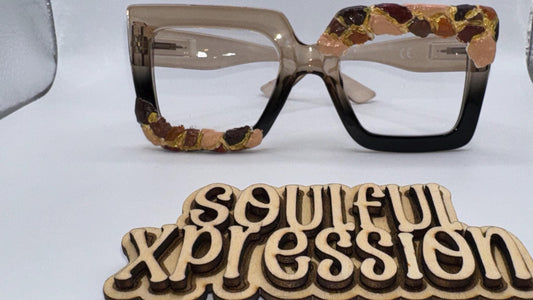 Melanin Flow” – 3D Hand-Sculpted Gradient Glasses | Limited Edition by Soulful Xpression
